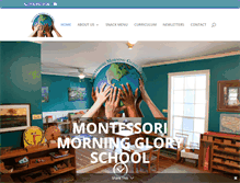 Tablet Screenshot of montessorimorningglory.com